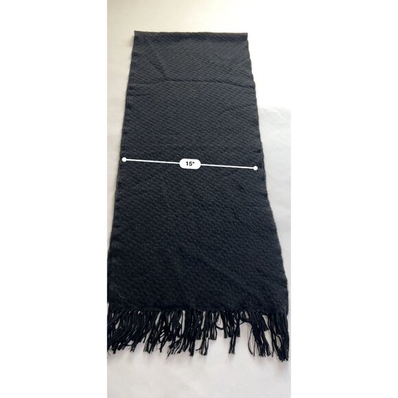 Tory Burch Knit Scarf in Black - Picture 4 of 5
